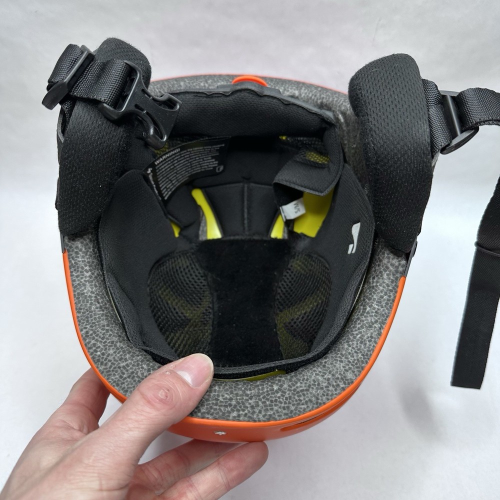 Sweet Protection Ski Helmet Small Medium S/M Orange MIPS MISSING BUCKLE READ