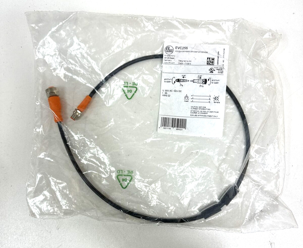 IFM electronic EVC256 connection cable cable sensor connection cable