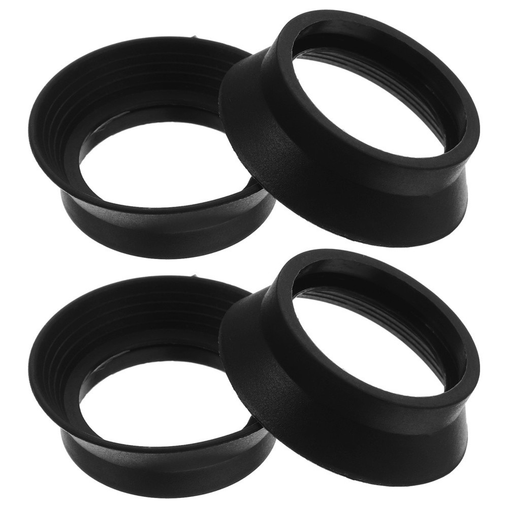 4 Pcs Microscope Accessories Eyepiece Eyecup Foldable Replacement for Telescope