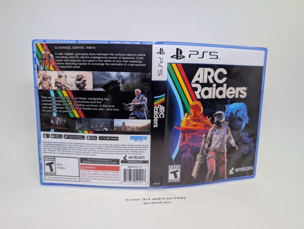 Replacement Case -NO GAME- Arc Raiders - PS5 Game Case