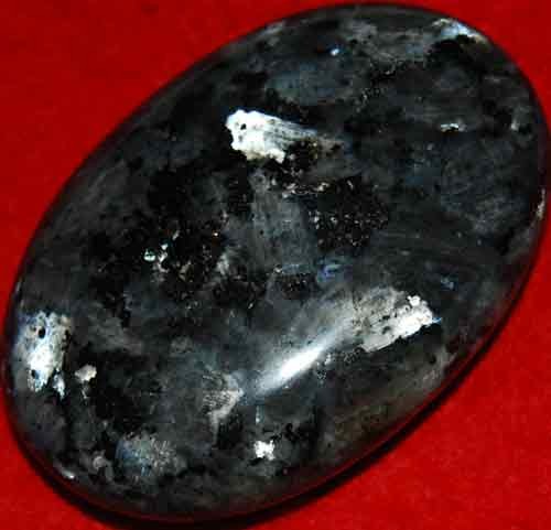 Larvikite Soap-Shaped Palm Stone #6
