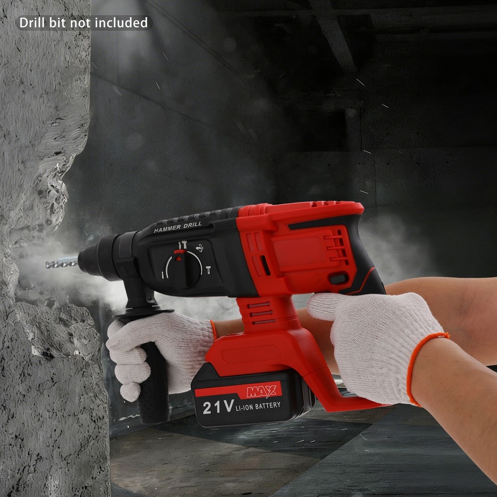 Hammer Drill Battery-powered Hammer Drill With 4 Modes Modern Hammer Drill