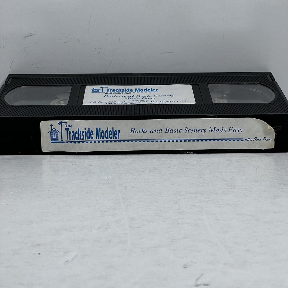The Trackside Modeler Rocks And Basic Scenery Made Easy With Dave Frary VHS