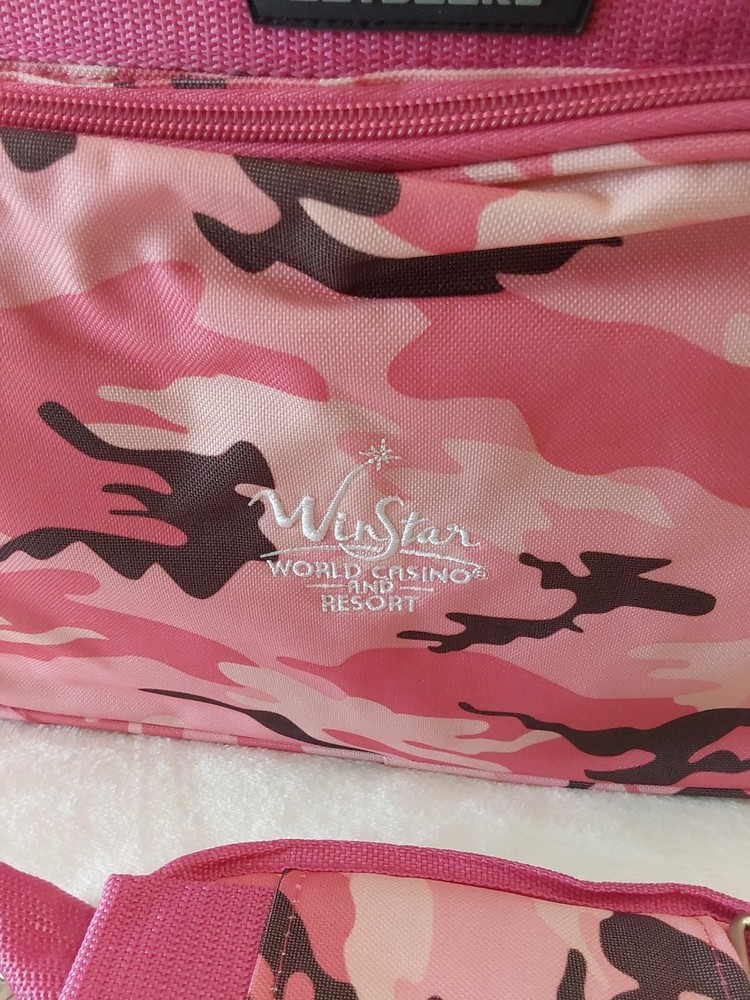 Class 5 Outdoors Pink Camouflage Duffle Bag W/Handle & Padded Shoulder Strap