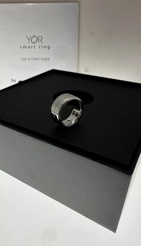 YoR Smart Ring Silver Size 7 Body Sleep Tracking