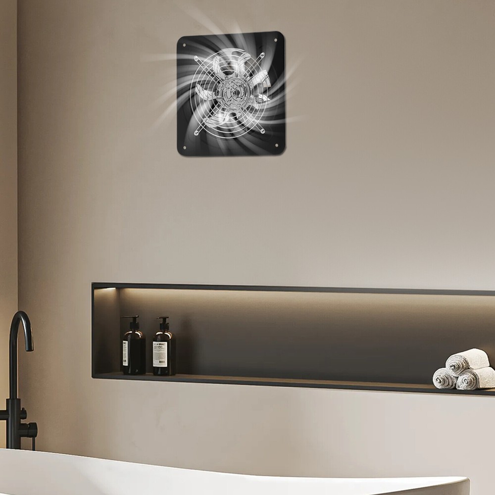 Exhaust Fan Wall/Window Mounted W/ Back-draft Damper for Kitchen Ventilation