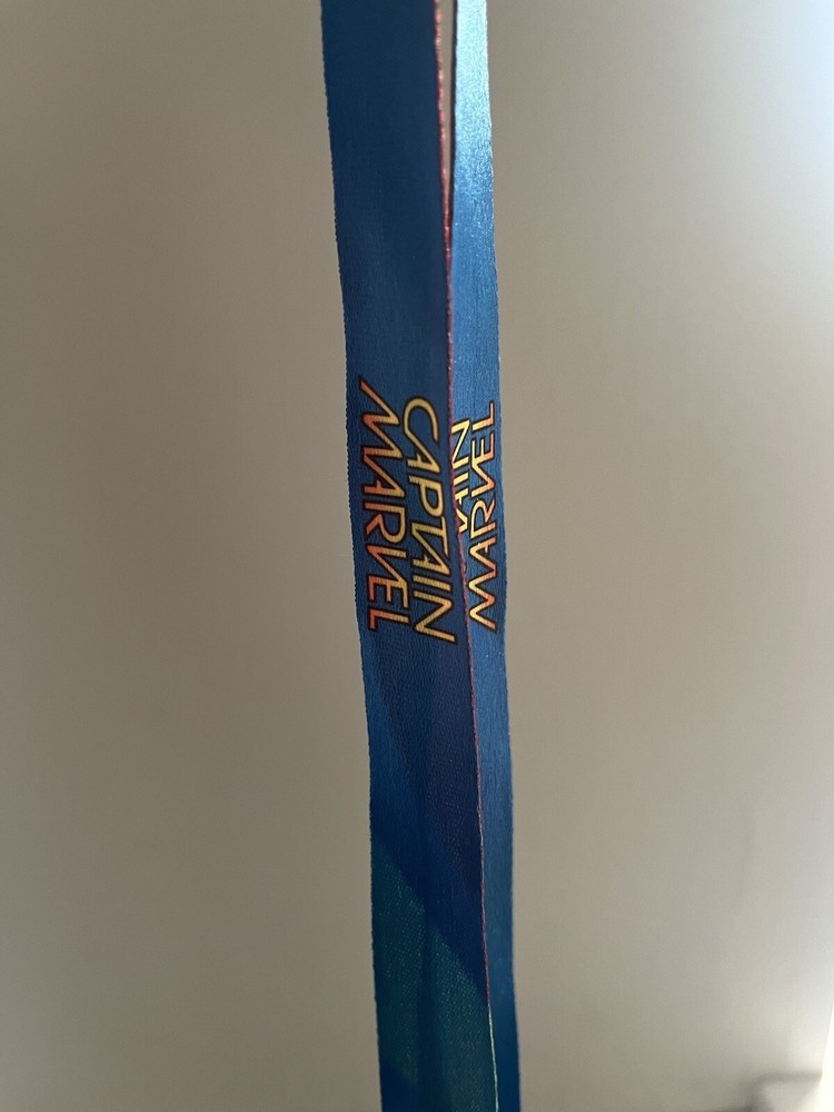CAPTAIN MARVEL, Marvel Lanyard with Logo Tag. Loot Crate Exclusive