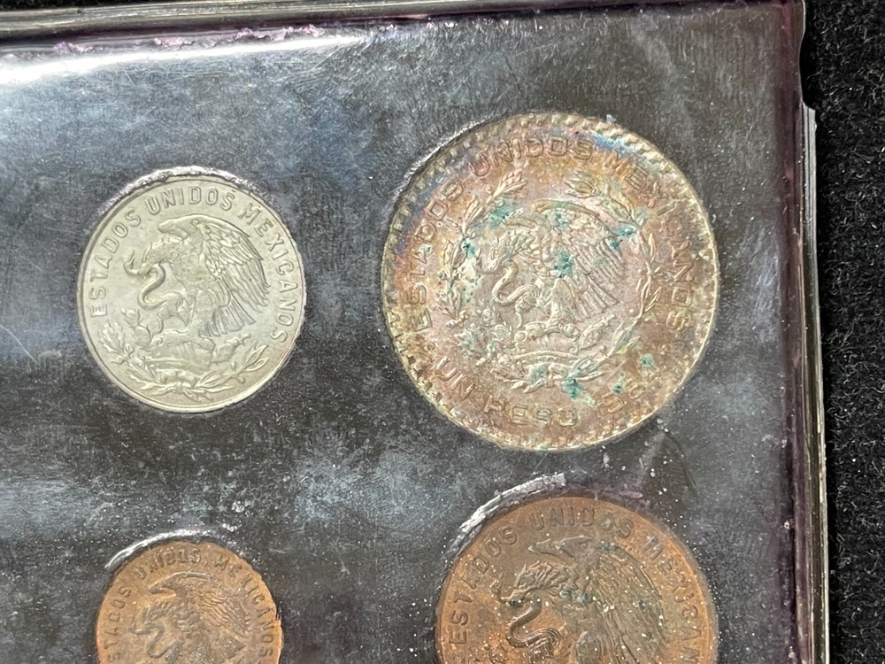 1964 Mexico 6 Coins Mint Set #2