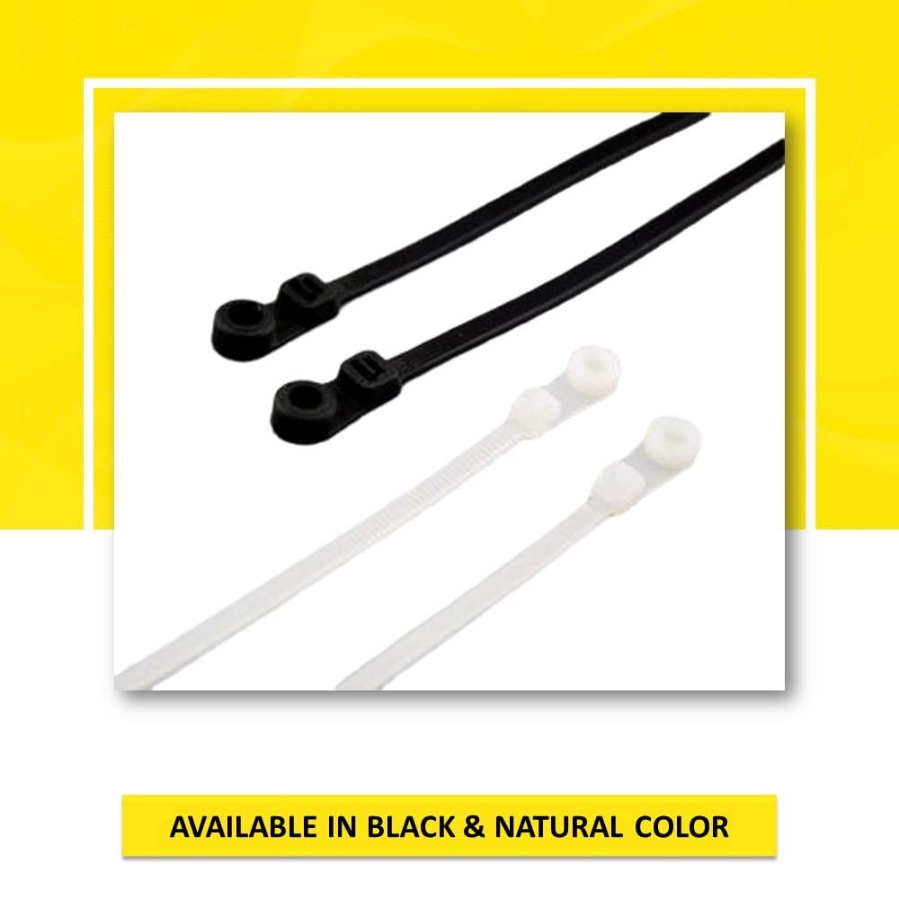 Kable Kontrol 14" Black Zip Ties 100 Pcs Self-Locking Mounting Cable Ties