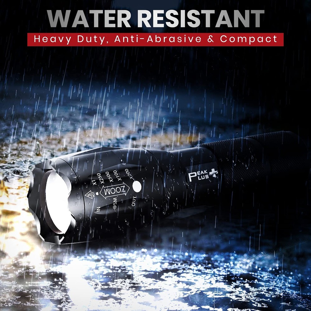 99000000 Lumen Super Bright LED Tactical Flashlight Rechargeable LED Work Lights