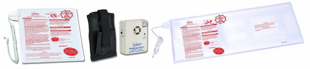 Secure Bed and Chair Sensor Patient Alarm Set for Fall and Wandering Prevention