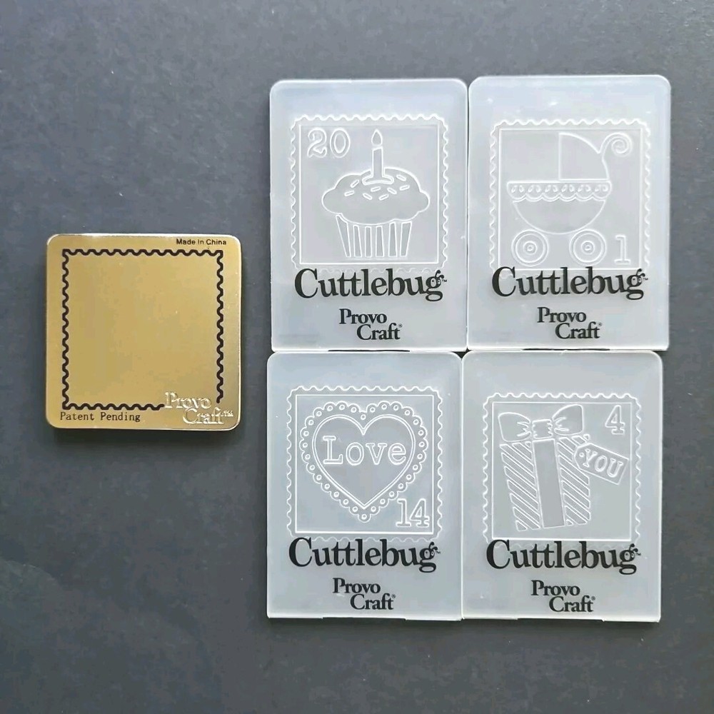 CELEBRATION STAMPS Cuttlebug Cutting Dies & Mini Embossing Folders Birthday thb