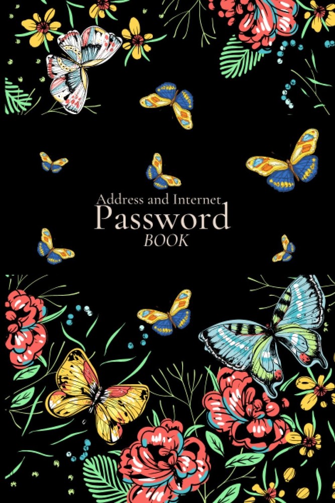 Address and Internet Password Book: Premium Password Organizer Logbook paperback