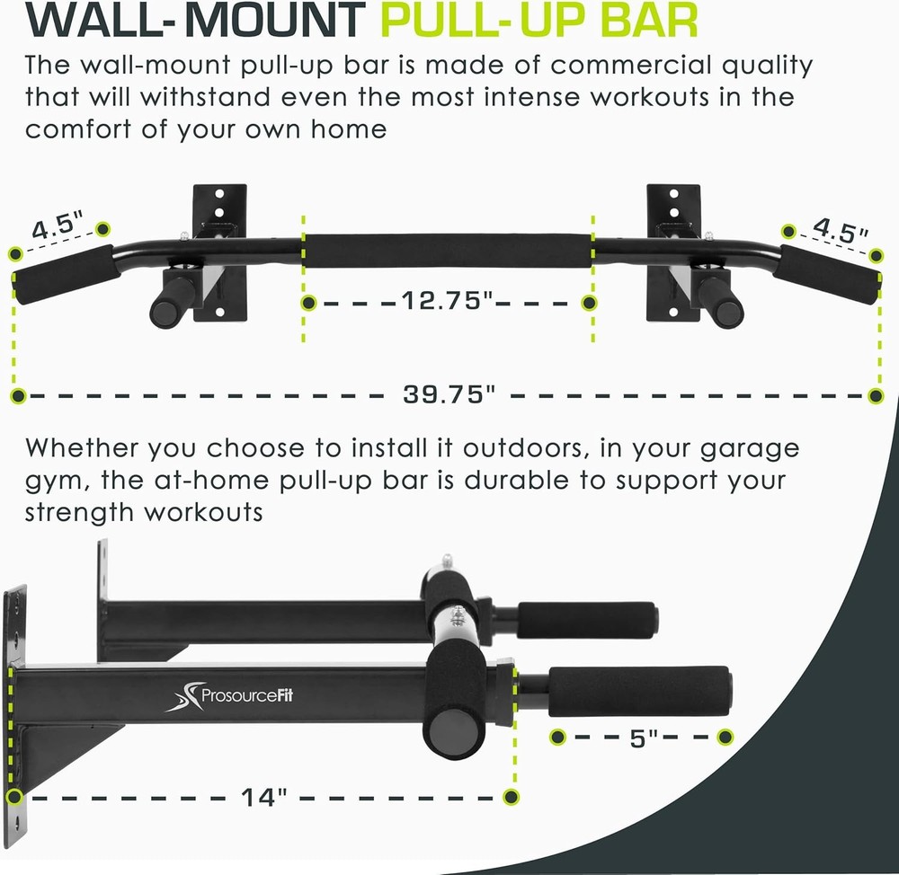ProsourceFit Pull Up Bar for Multi Use Fitness & Home Gym Exercise