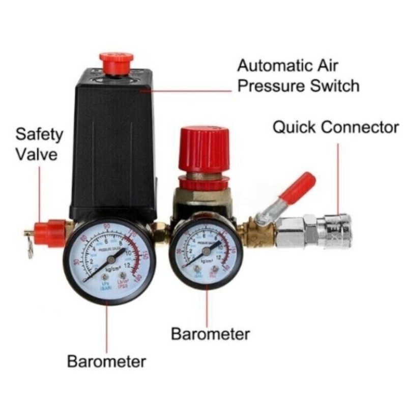 NEW 1PCS 120PSI Air Compressor Pressure Switch Control Valve Manifold Regulator