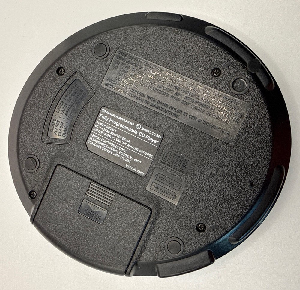 Durabrand Discman CD-566 Audio Portable CD Player View Blue
