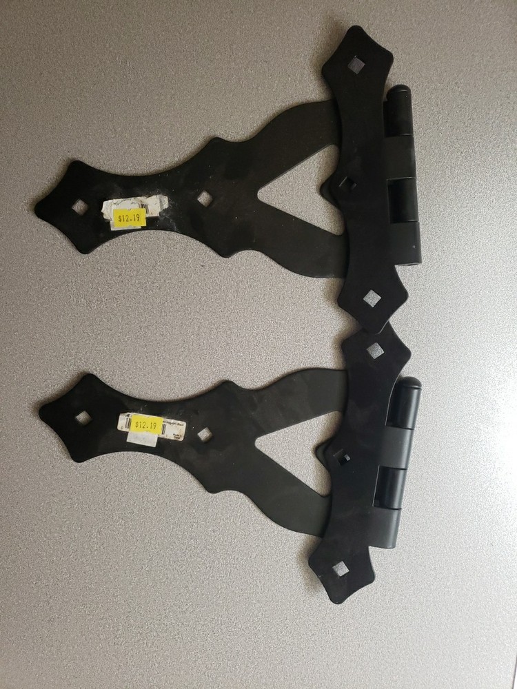 Ace 10" Hinge Gate HD Black 2 Counts