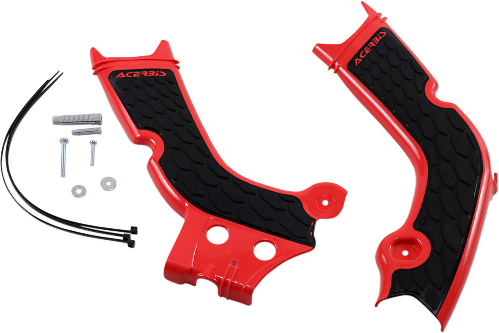Acerbis 2736331018 X-Grip Frame Guards - Red/Black