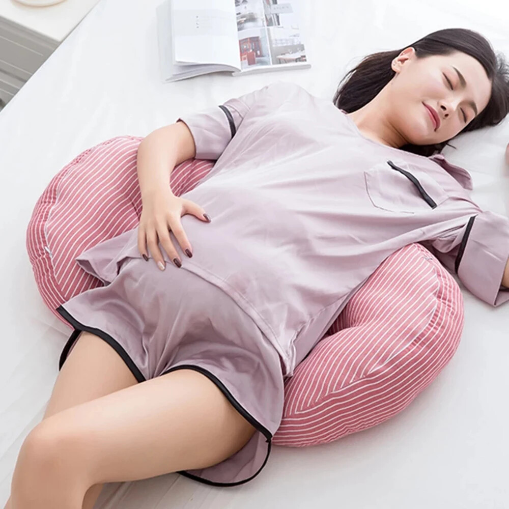 Multi-function U Shape Pregnant Women Sleeping Support Pillow Bamboo Fiber