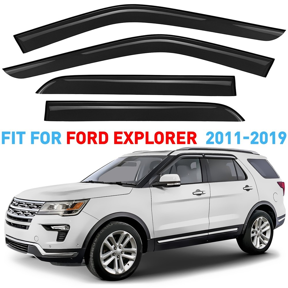 Rain Guards Vent Visors Shade for 11-19 Ford Explorer SHATTERPROOF