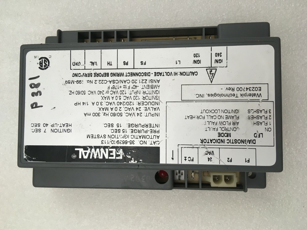 FENWAL 35-663900-113 Automatic Ignition System used FREE shipping #P380 #P381