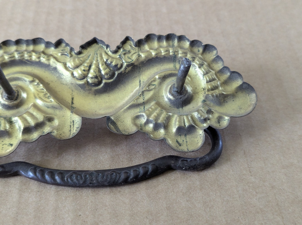Vintage Antique Decorative Ornate Fancy Drop Bail Handle Drawer Pull