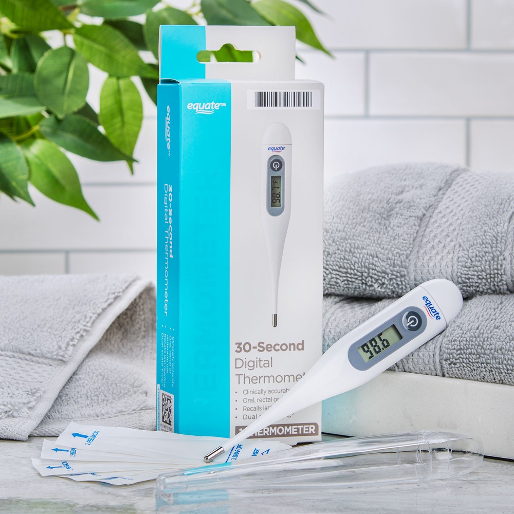 Equate 30-Second Digital Thermometer Clinically Accurate 30-Second Readout 1 Ct