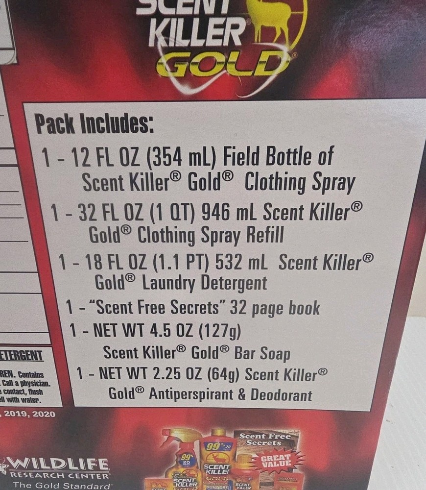 Wildlife Research Scent Killer Gold Ultimate Value Pack** Missing Deodorant **
