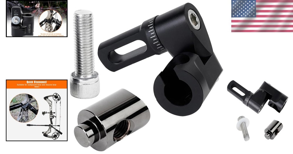 Durable and Lightweight Single Side Adjustable V-Bar Mount for Precision Archery