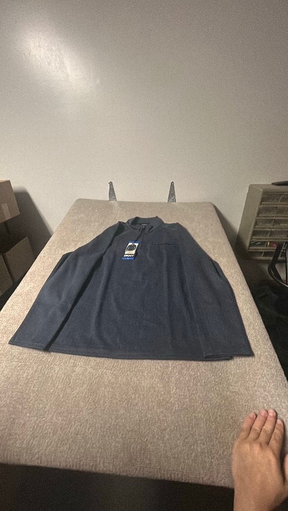 DKNY Men's 1/4 Zip Performance Pullover with Chest Pocket