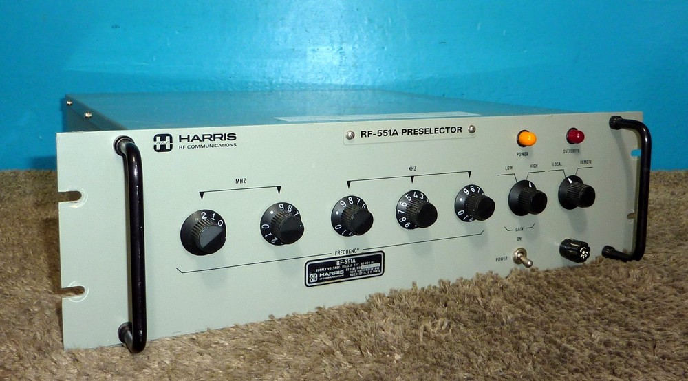 Harris RF-551A Preselector Very Good Condition