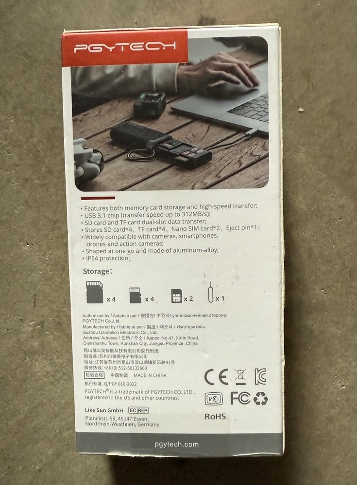 PGYTECH CreateMate High-Speed Card Reader Case #P-GM-163