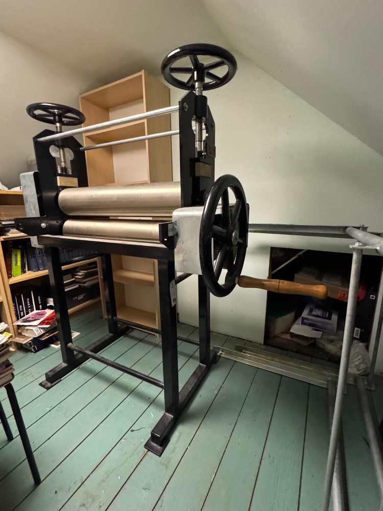 vintage printing press machine