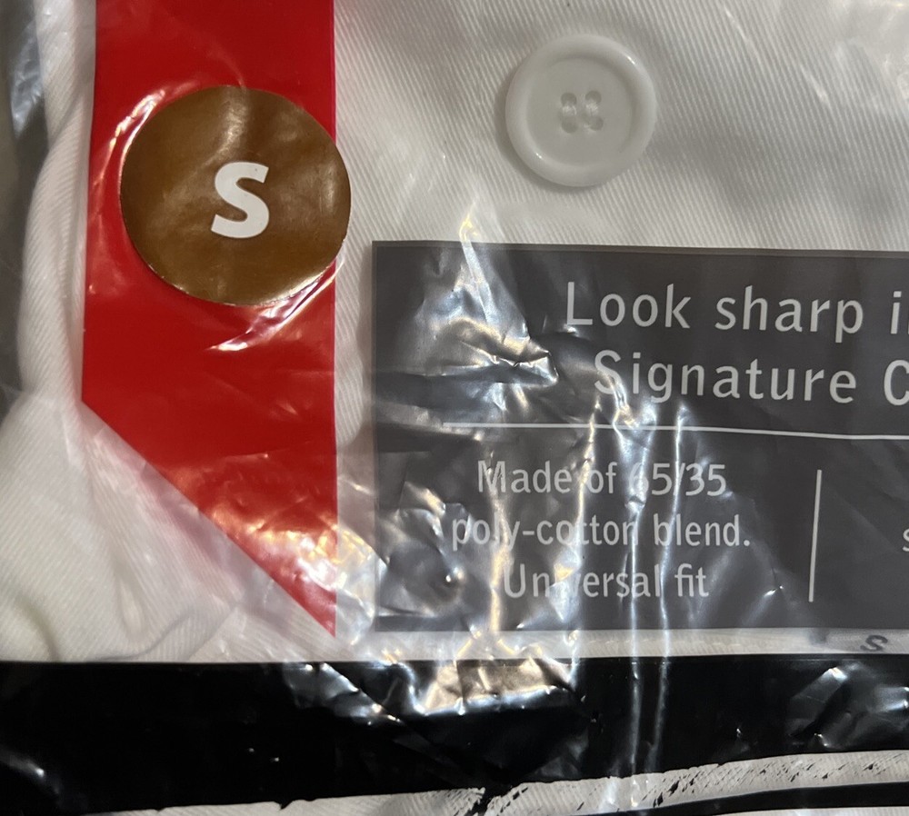 Winco Relaxed Chef's Jacket, White, S