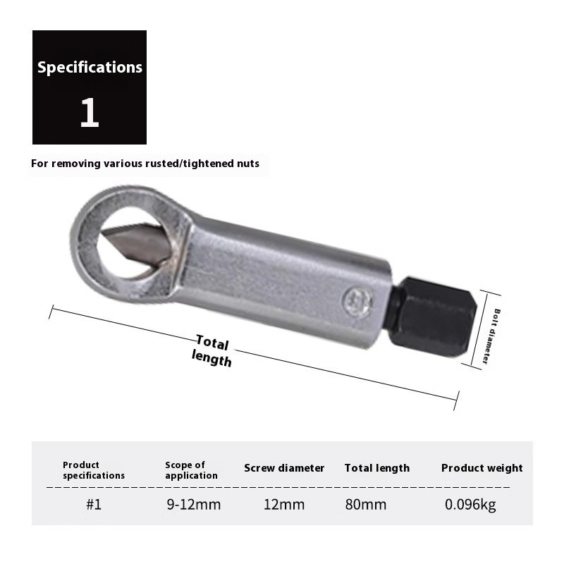 4 Piece Nut Splitter Rusty Nut Separator Nut Cutter Cutters Urgent Tools