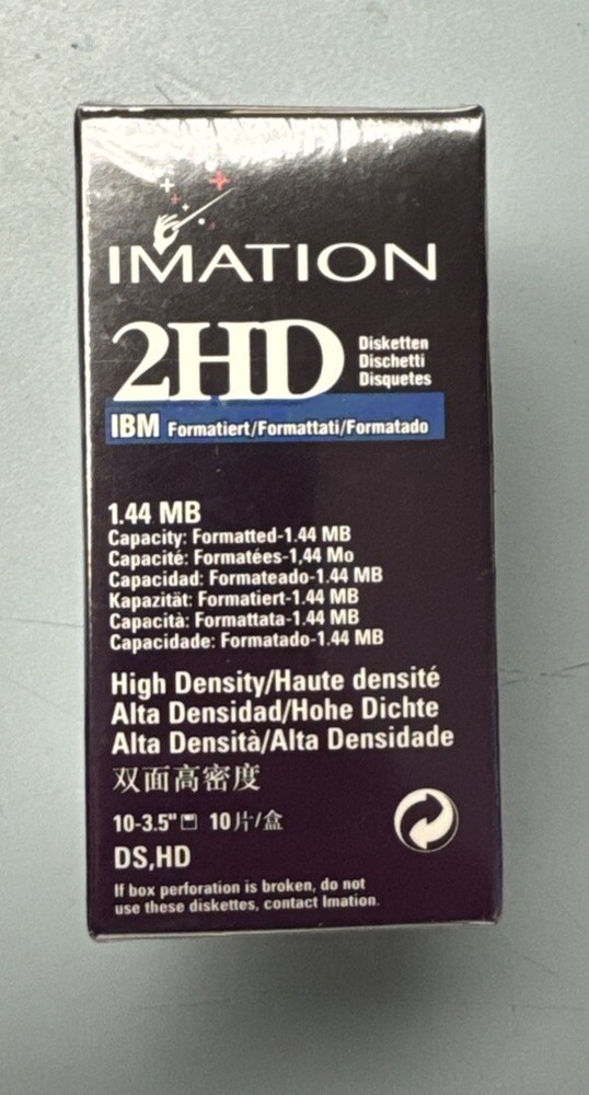 10 FLOPPY DISK IMATION 2HD NOS SEALED