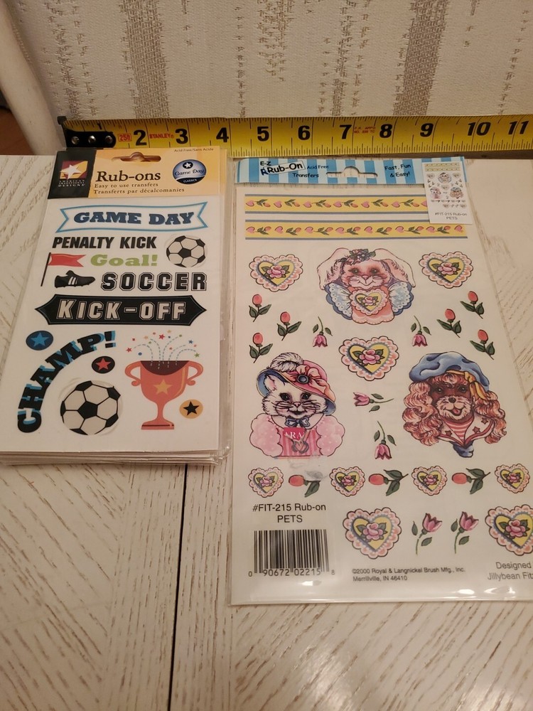 Rub On Transfers Lot