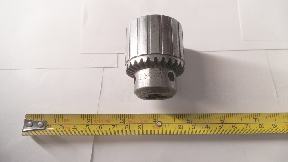 Jacobs chuck No.32, 0-3/8" capacity