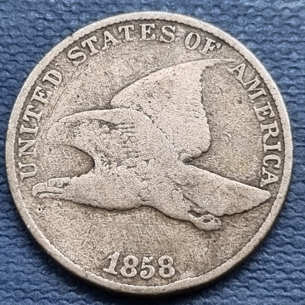 1858 Flying Eagle Cent 1c Circulated #97884
