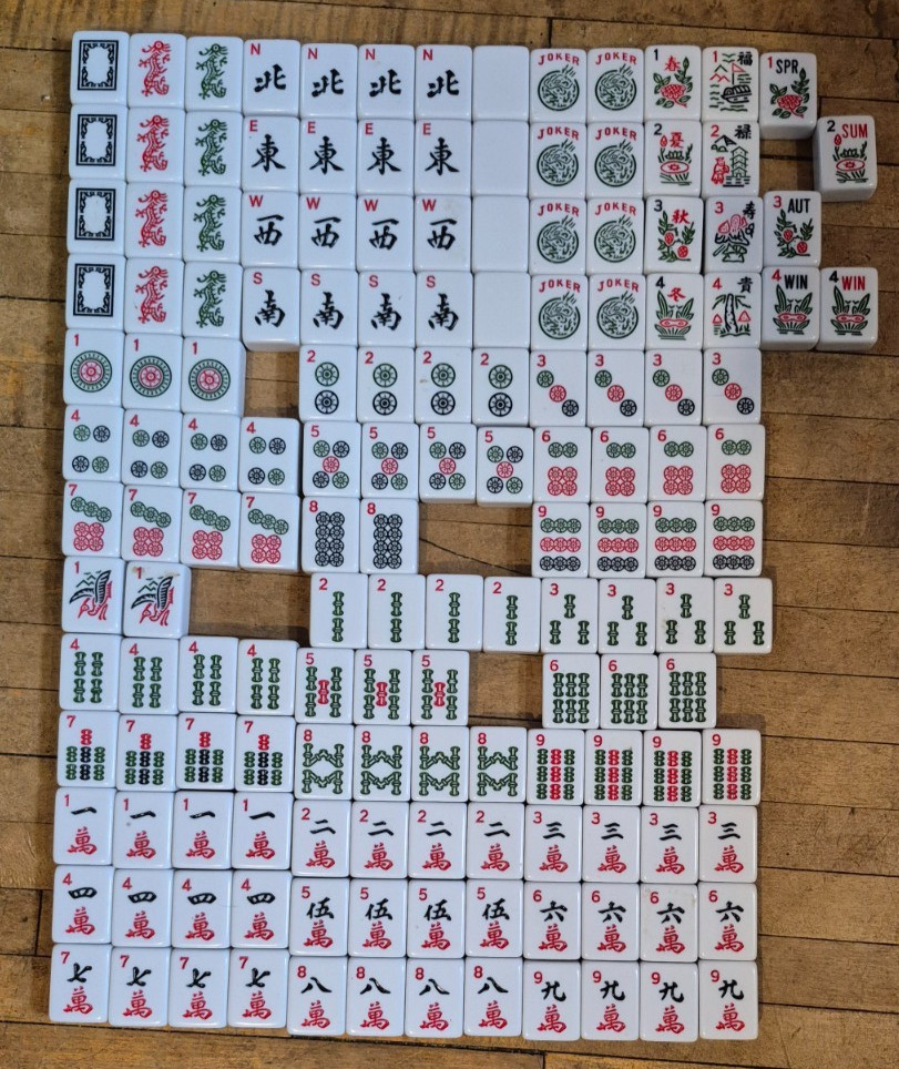 American Mahjongg Replacement White Tiles