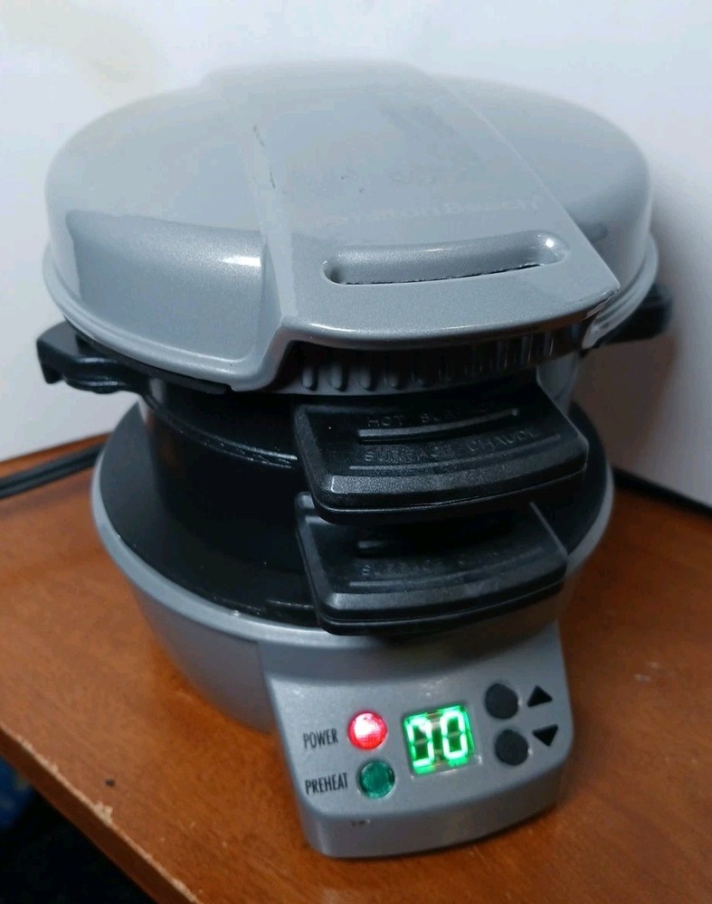 Hamilton Beach Breakfast Sandwich Maker Waffle Cone Ring Accessory Tested
