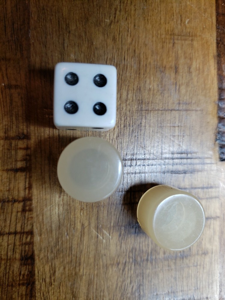 2 clear White DIALIGHT Dialco 135 Lens Covers. Vintage.