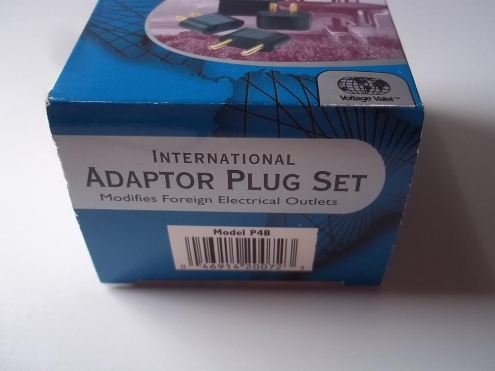 International Adaptor Plug Set. 4 adaptor plugs. New.