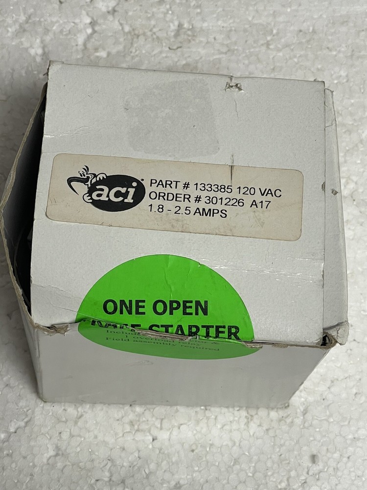 Advance Controls THERMAL OVERLOAD RELAY 133385 120 VAC 1.8-2.5 AMP
