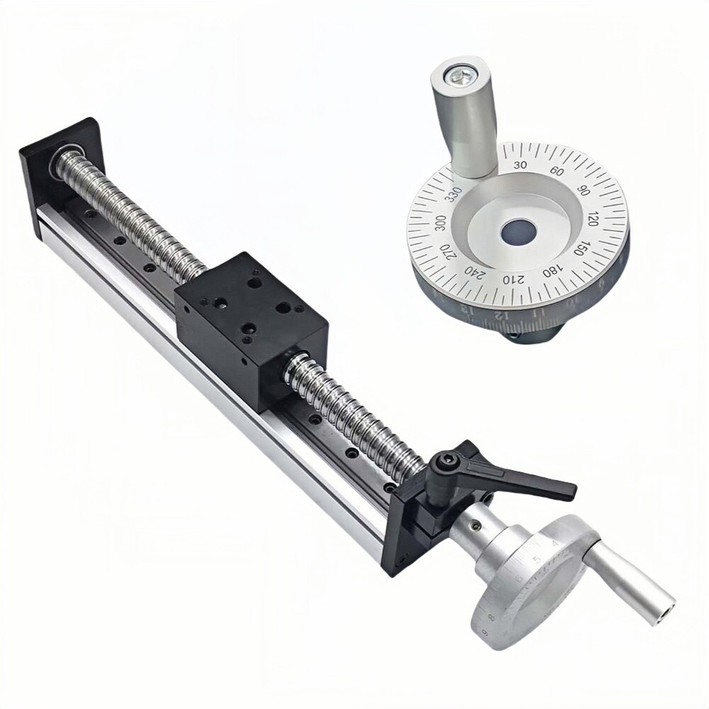 Linear Rail Slide Table System Ball Screw 1605 88 lbs Load Handwheel 3D printers