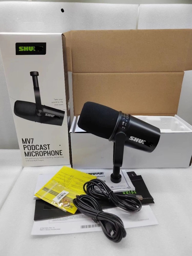 MV7 Dynamic Vocal Microphone Cardioid Form Factor USB/XLR Compatible US