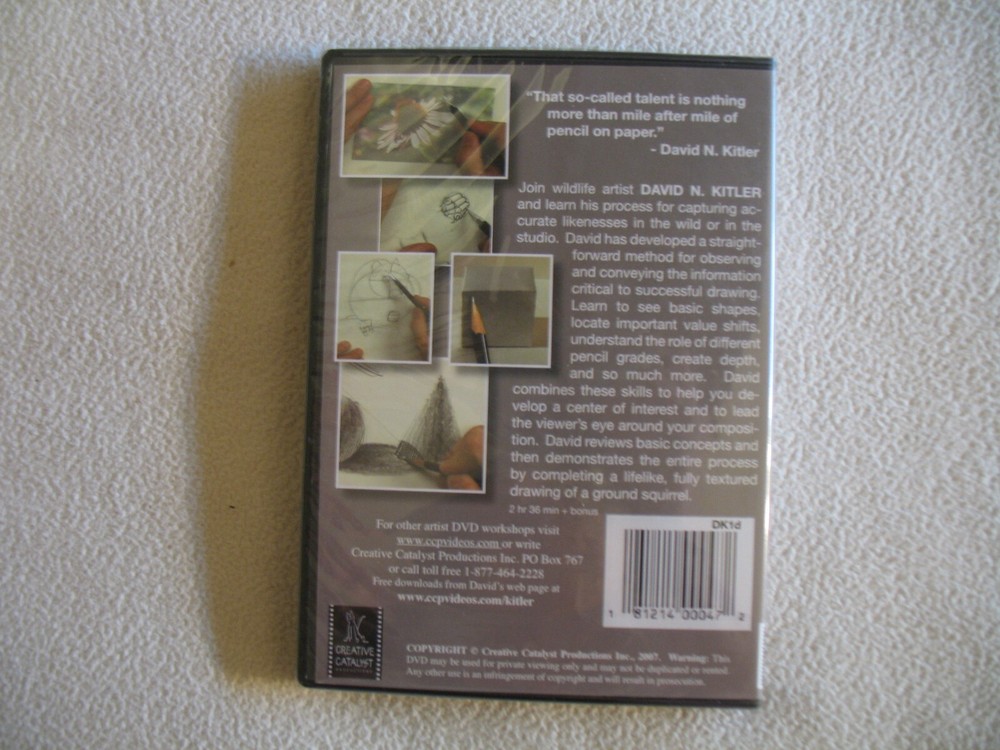 David N. Kitler Draw With Confidence NEW DVD From Basic To Brilliant