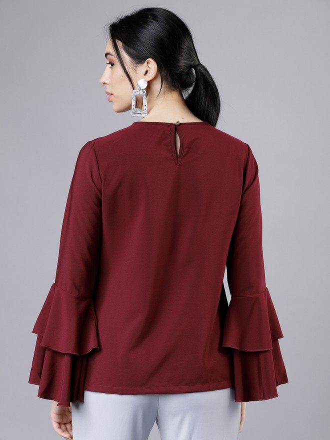 Fours Burgundy Solid Top