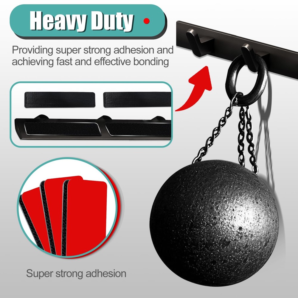 Heavy Duty Hook and Loop Strips - 15 Sets, Waterproof & Heat Resistant, 0.98"...