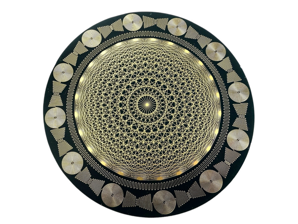 Scalar Wave energy discs with tesseract, vortex and torus